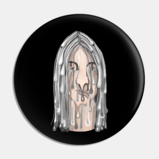 Melting Face Pin