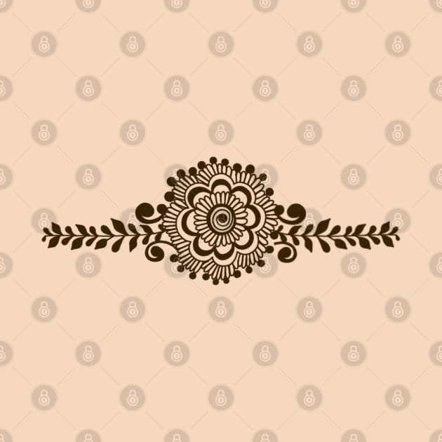 Brown Henna Tattoo - Brown Mehendi Motifs by Tilila