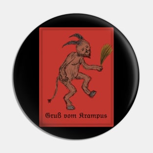 Greetings from Krampus Pin