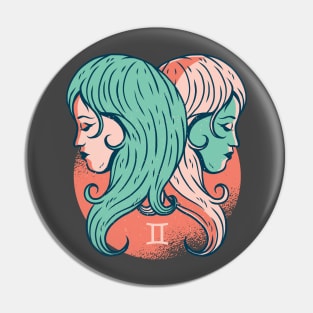 Gemini Illustration Pin