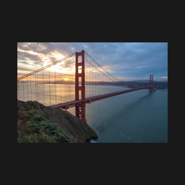 Golden Gate Sunrise by jvnimages