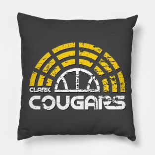 Clark Cougars Basketball Pillow