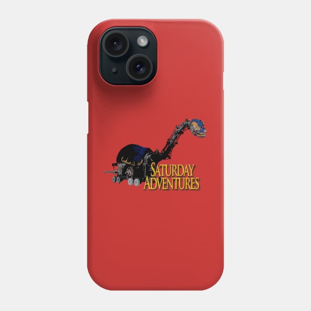 Robot Brontosaurus Phone Case by SaturdayAdventures