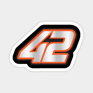 Racing Number 42 Magnet