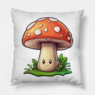 Cute happy Mushroom Kawaii Pillow