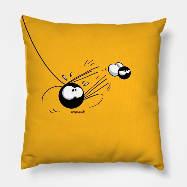 Beth the Spider - A Passing Opportunity Pillow by TomiAx