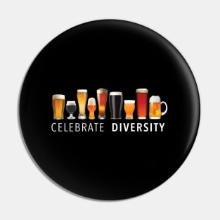 Celebrate Diversity Craft Beer Drinking Pin