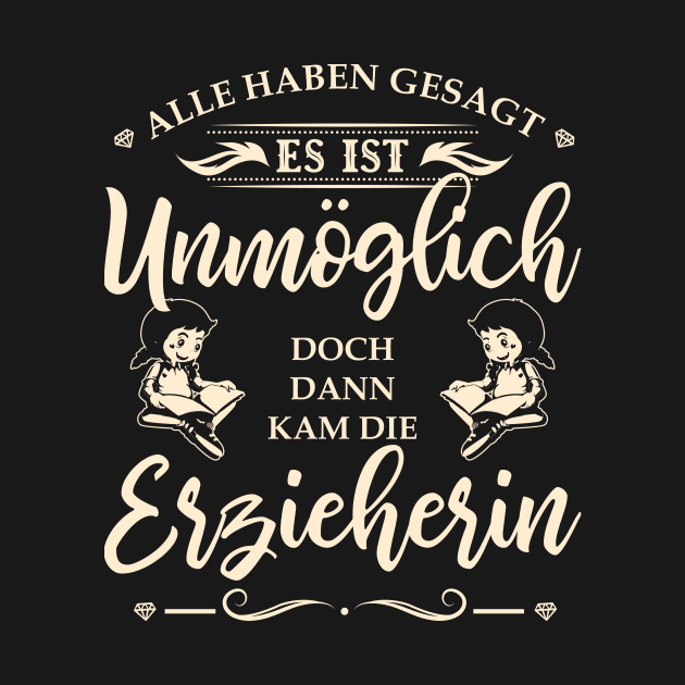 Erzieherin Abschiedsgeschenk by HBfunshirts