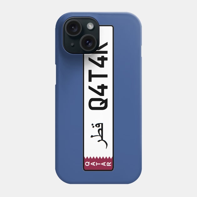 Qatar car license plate Phone Case by Travellers