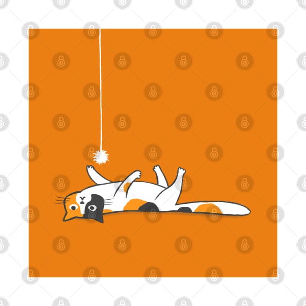 Calico Cat | Funny Lazy Cat by Coffee Squirrel