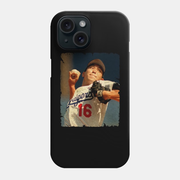 Hideo Nomo in Los Angeles Dodgers, 1995 Phone Case by PESTA PORA