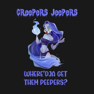 Halloween Vampire creepers jeepers eyes peepers costume T-Shirt