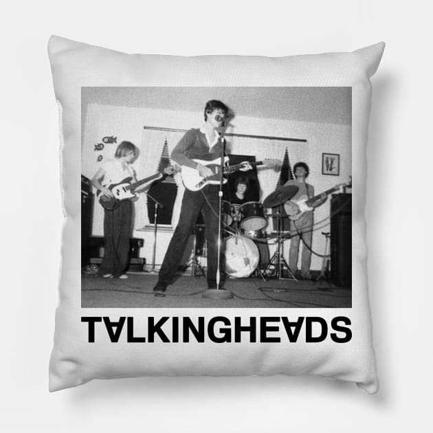 Vintage Talking Heads Pillow by bambangbuta