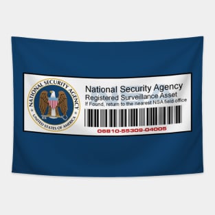 NSA Asset Tag - National Security Agency Tapestry