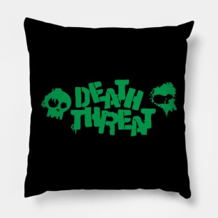 Green Skull Death Pillow