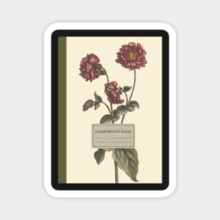 Aesthetic Vintage Floral Composition Book Magnet