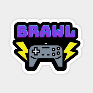 Brawl Gamer Brawling Gaming Controller Magnet