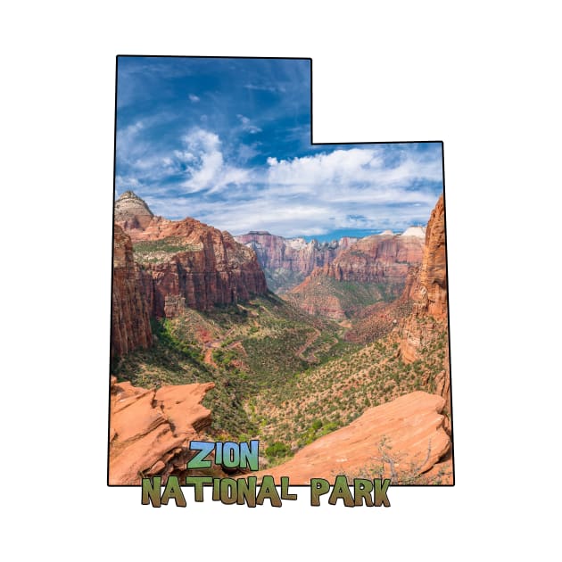 Utah State Outline (Zion National Park) by gorff