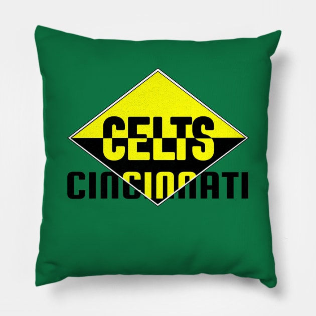 Defunct Cincinnati Celts Football 1910 Pillow by LocalZonly