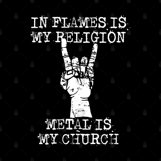 in flames ll my religion by Grandpa Zeus Art