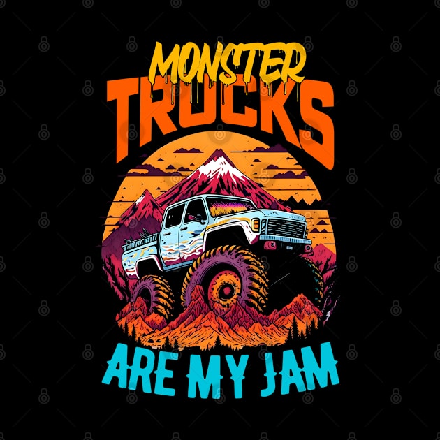 Monster Truck are my Jam Funny by T-shirt US