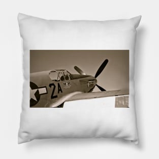 Tuskegee Airmen P51 Mustang Fighter Plane Pillow