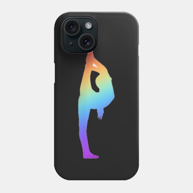 Athlete in standing split scorpion Phone Case by artsyreader