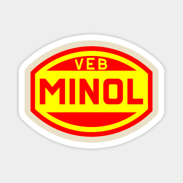 VEB Minol logo (original in 2c) Magnet by GetThatCar