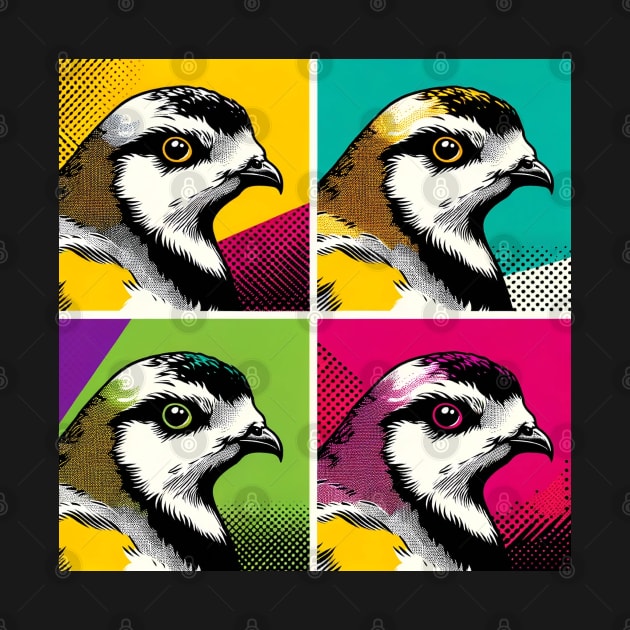 Pop Art Ptarmigan - Alpine Avian Fashion Statement by PawPopArt