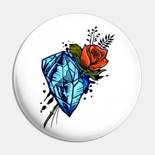 The sapphire and the rose flash tattoo Pin