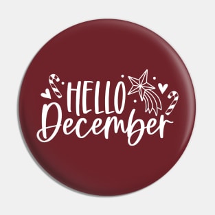 Hello December - Winter Vibes Pin