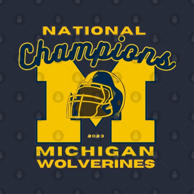 Michigan Wolverines National Champions 2023 by Alexander S.