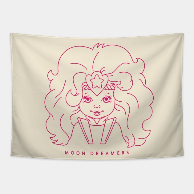 Moon Dreamers 80s cartoon Tapestry by Starberry