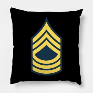 MSG - Master Sergeant  - Blue wo Txt Pillow