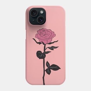 Pink Rose Flower Phone Case