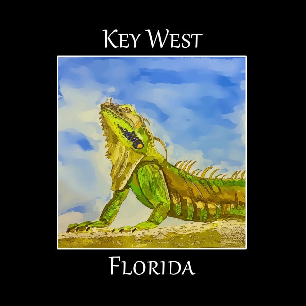 Key West Florida Iguana - WelshDesigns by WelshDesigns