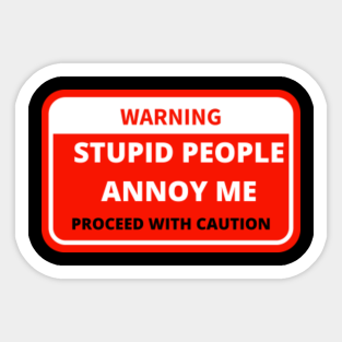 Warning Label Stickers | TeePublic