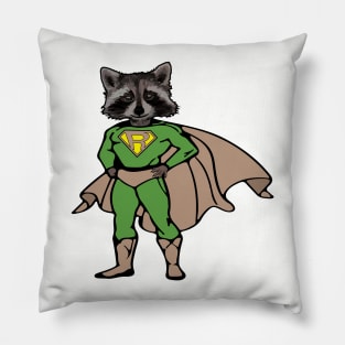 Super Raccoon Pillow