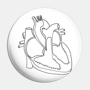  Anatomy heart Pin