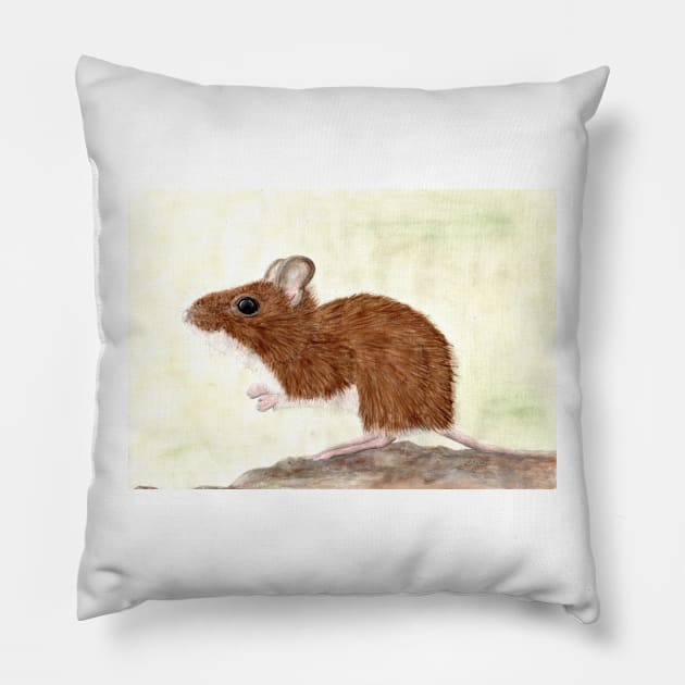 Mouse power animal Pillow by Kunst und Kreatives