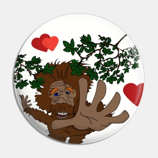 Bigfoot/ Yeti/ Sasquatch Valentine's Day Pin