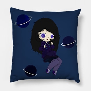 Galaxy girl chibi Pillow