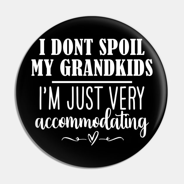 Funny Grandma Shirt, I Dont Spoil My Grandkids, Im Just Very Accommodating, Nana Tee, Gifts for Grandma Pin by Y2KSZN