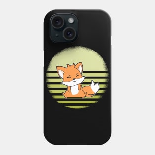 Cute Baby Fox Retro Phone Case