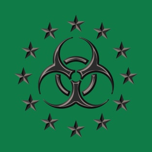 Biological Hazard symbol with stars T-Shirt