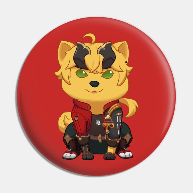 Pyro Pupper Pin by ZioCorvid