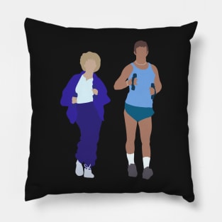 kath and kel power walking Pillow