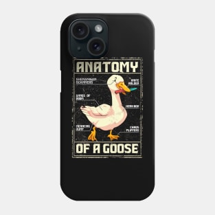 Vintage anatomy of a goose Phone Case