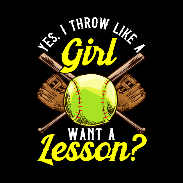 Yes I Throw Like a Girl Want a Lesson? Pitcher by theperfectpresents