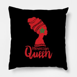 Moroccan Queen Morocco Flag Afro Roots Pillow